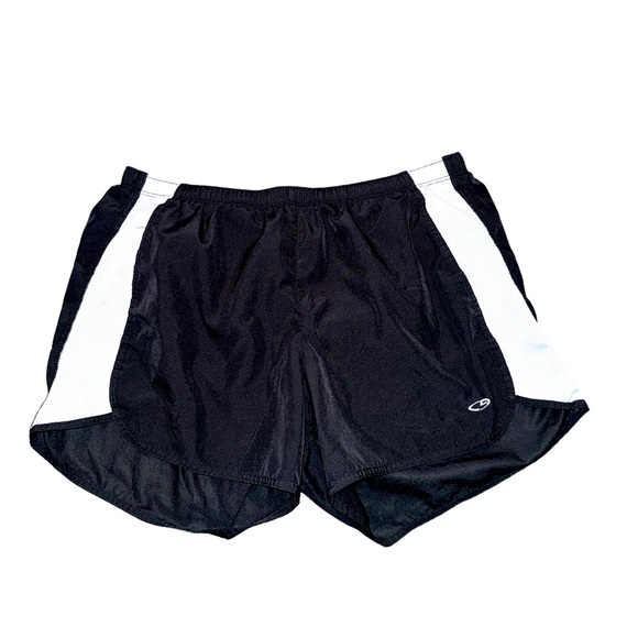 Women’s Black And White Athletic Shorts With Lining And Drawstring. Size Small. - Picture 1 of 8